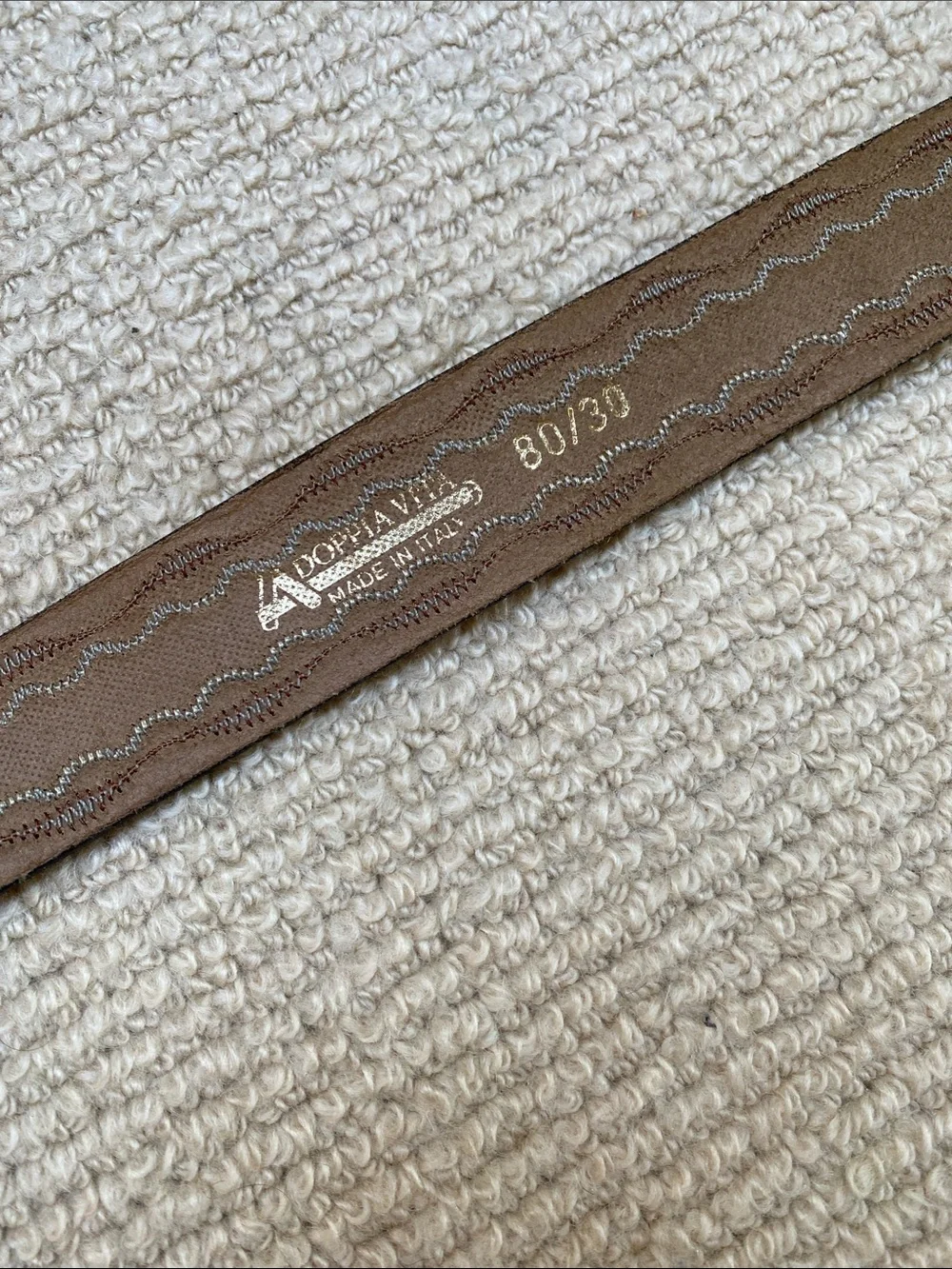 Doppia Vita Leather Belt from Italy